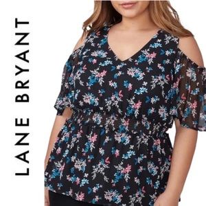 Lane Bryant cold shoulder blouse size 18